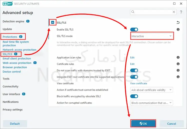 نحوه رفع باز نشدن وب سایت ها پس از نصب آنتی ویروس Nod32 نحوه رفع باز نشدن وب سایت ها پس از نصب آنتی ویروس Nod32